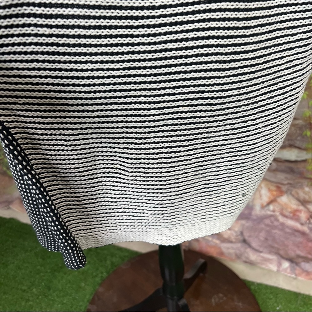 LAFAYETTE 148 NEW YORK Quiet Luxury Black and White Open Cardigan, M/L - Picture 10 of 11